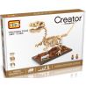 LOZ 9026 Xếp hình kiểu Nanoblock JURASSIC WORLD DINOSAURS Velociraptor Fossil Dinosaur Skeletons Bộ Xương Khủng Long Hóa Thạch Velociraptor 660 khối