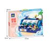 Kazi KY10009 10009 non  HỘP NHẠC MÙA HÈ CỦA NHỮNG CON SÓNG bộ đồ chơi xếp lắp ráp ghép mô hình Arts & Crafts MUSIC BOX 818 khối