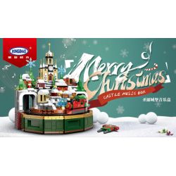XINGBAO XB-18020 18020 XB18020 non  HỘP NHẠC LÂU ĐÀI GIÁNG SINH bộ đồ chơi xếp lắp ráp ghép mô hình Christmas 1294 khối