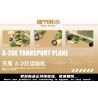 MINGDI K0288 0288 non  MÁY BAY VẬN TẢI TIANYAN A-20E bộ đồ chơi xếp lắp ráp ghép mô hình Military Army A-20E TRANSPORT PLANE Quân Sự Bộ Đội 517 khối