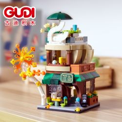 GUDI 51012A 51012B 51012C 51012D non  4 LOẠI CẢNH ĐƯỜNG PHỐ THƠ MỘNG QUÁN CÀ PHÊ LÁ PHONG CỬA HÀNG THÚ CƯNG DỄ THƯƠNG IZAKAYA THANH XUYÊN VÀ KHU VUI CHƠI GIẢI TRÍ VẺ bộ đồ chơi xếp lắp ráp ghép mô hình Creator FANTASY STREET Sáng Tạo 1168 khối