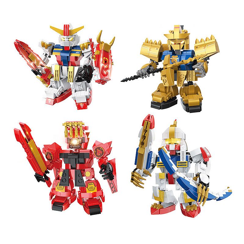 COGO 14875-4 14875-1 14875-2 14875-3 non  Q PHIÊN BẢN CỦA ÁO GIÁP MAY 4 QIN WANG HANWANG OVERLORD KHAN bộ đồ chơi xếp lắp ráp ghép mô hình Movie & Game MECHA WAR Phim Và Trò Chơi 1387 khối