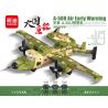 MINGDI K0287 0287 non  MÁY BAY CẢNH BÁO SỚM SKYHAWK A-50U bộ đồ chơi xếp lắp ráp ghép mô hình Military Army A-50U AIR EARLY WARNING Quân Sự Bộ Đội 517 khối