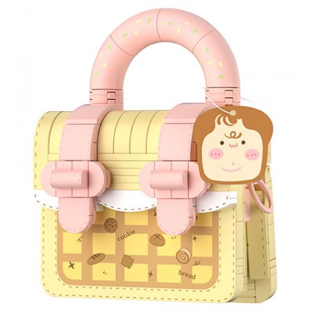 WEKKI 516911 non  BÁNH MÌ NƯỚNG BOO bộ đồ chơi xếp lắp ráp ghép mô hình PUPU TOAST