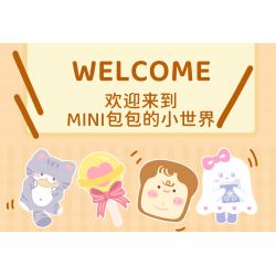 WEKKI 516911 non  BÁNH MÌ NƯỚNG BOO bộ đồ chơi xếp lắp ráp ghép mô hình PUPU TOAST