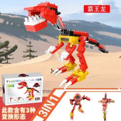 CAYI 1601 non  BIẾN HÌNH KHỦNG LONG BÃO TRICERATOPS bộ đồ chơi xếp lắp ráp ghép mô hình DINOSAUR 228 khối