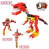 CAYI 1601 non  BIẾN HÌNH KHỦNG LONG BÃO TRICERATOPS bộ đồ chơi xếp lắp ráp ghép mô hình DINOSAUR 228 khối