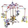 LOZ 2013 Xếp hình kiểu Nanoblock LOZ ELECTRIC AMUSEMENT PARK Electric Amusement Park Carrousel Small Rotating Cable Car đu Quay 4 Chỗ Treo Dây động Cơ Pin 399 khối có động cơ pin