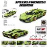K BOX 10226 non  LAMBORGHINI. tỷ lệ 1:14 bộ đồ chơi xếp lắp ráp ghép mô hình SPEED&FURIOUS 1468 khối