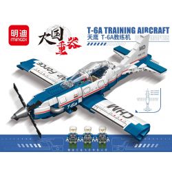MINGDI K0286 0286 non  MÁY BAY HUẤN LUYỆN SKYHAWK T-6A bộ đồ chơi xếp lắp ráp ghép mô hình Military Army T-6A TRAINING AIRCRAFT Quân Sự Bộ Đội 524 khối