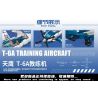 MINGDI K0286 0286 non  MÁY BAY HUẤN LUYỆN SKYHAWK T-6A bộ đồ chơi xếp lắp ráp ghép mô hình Military Army T-6A TRAINING AIRCRAFT Quân Sự Bộ Đội 524 khối
