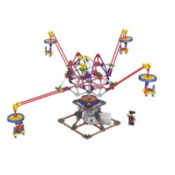 LOZ 2014 Xếp hình kiểu Nanoblock LOZ ELECTRIC AMUSEMENT PARK Electric Amusement Park Octopus Dandelion đu Quay 4 Tay Văng động Cơ Pin 338 khối có động cơ pin