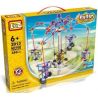 LOZ 2013 Xếp hình kiểu Nanoblock LOZ ELECTRIC AMUSEMENT PARK Electric Amusement Park Carrousel Small Rotating Cable Car đu Quay 4 Chỗ Treo Dây động Cơ Pin 399 khối có động cơ pin