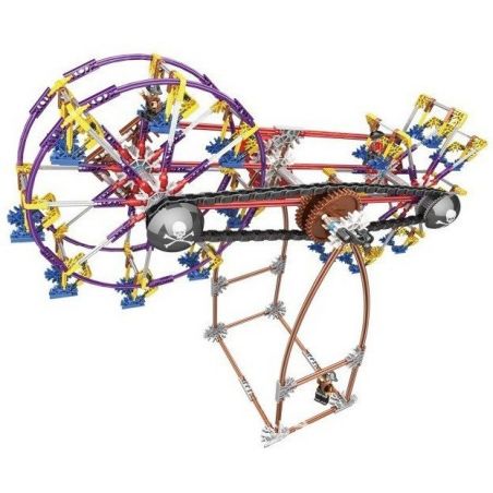 LOZ 2015 Xếp hình kiểu Nanoblock LOZ ELECTRIC AMUSEMENT PARK Electric Amusement Park Fantastic Ferris Wheel đu Quay 2 Bánh Xe Siêu Tốc động Cơ Pin 599 khối có động cơ pin