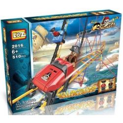 LOZ 2016 Xếp hình kiểu Nanoblock LOZ ELECTRIC AMUSEMENT PARK Electric Amusement Park Crazy Rollercoaster Tàu Lượn Siêu Tốc động Cơ Pin 534 khối có động cơ pin