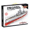 PanlosBrick 637008 Panlos Brick 637008 non  ELIZABETH NỮ HOÀNG GIÁ bộ đồ chơi xếp lắp ráp ghép mô hình Military Army QIEEN ELIZABETH-CLASS BATTLESHIP Quân Sự Bộ Đội 1556 khối