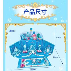 GUDI 9041 non  GÓI CUNG ĐIỆN BĂNG bộ đồ chơi xếp lắp ráp ghép mô hình Yeloli 320 khối