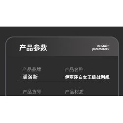 PanlosBrick 637008 Panlos Brick 637008 non  ELIZABETH NỮ HOÀNG GIÁ bộ đồ chơi xếp lắp ráp ghép mô hình Military Army QIEEN ELIZABETH-CLASS BATTLESHIP Quân Sự Bộ Đội 1556 khối