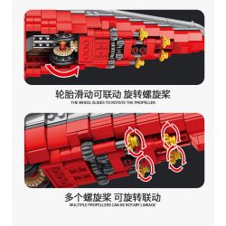 PanlosBrick 637008 Panlos Brick 637008 non  ELIZABETH NỮ HOÀNG GIÁ bộ đồ chơi xếp lắp ráp ghép mô hình Military Army QIEEN ELIZABETH-CLASS BATTLESHIP Quân Sự Bộ Đội 1556 khối