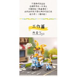 LOZ 1675 non  YAYA TUYỆT VỜI bộ đồ chơi xếp lắp ráp ghép mô hình