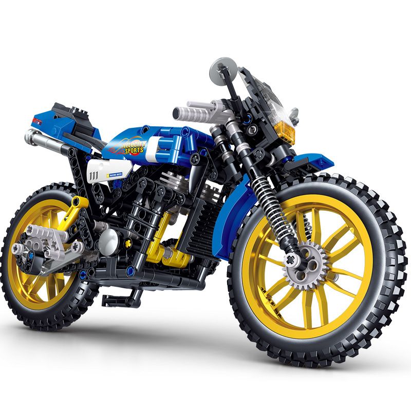 ZHEGAO QL0484 0484 non  XE MÁY FUDA bộ đồ chơi xếp lắp ráp ghép mô hình  COMPETITIVE MOTORCTCLE Kỹ Thuật Công Nghệ Cao Mô Hình Phương Tiện 426 khối