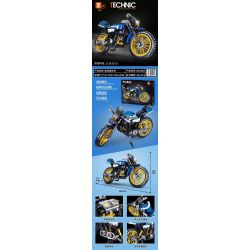 ZHEGAO QL0484 0484 non  XE MÁY FUDA bộ đồ chơi xếp lắp ráp ghép mô hình  COMPETITIVE MOTORCTCLE Kỹ Thuật Công Nghệ Cao Mô Hình Phương Tiện 426 khối