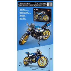 ZHEGAO QL0484 0484 non  XE MÁY FUDA bộ đồ chơi xếp lắp ráp ghép mô hình  COMPETITIVE MOTORCTCLE Kỹ Thuật Công Nghệ Cao Mô Hình Phương Tiện 426 khối