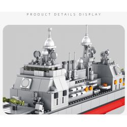 PanlosBrick 637007 Panlos Brick 637007 non  TÀU TUẦN DƯƠNG TÊN LỬA TIKINDRO CỘNG VỚI bộ đồ chơi xếp lắp ráp ghép mô hình Military Army TICONDEROGA-CLASS CRUISER Quân Sự Bộ Đội 1513 khối