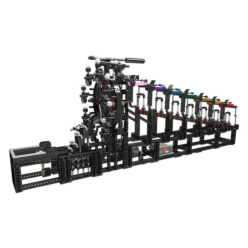 MouldKing 26006 Mould King 26006 REBRICKABLE MOC-43565 43565 MOC43565 non  NHÀ MÁY SẢN XUẤT DÂY CHUYỀN GBC RAINBOW TENSION bộ đồ chơi xếp lắp ráp ghép mô hình GREAT BALL CONTRAPTION RAINBOW TENSEGRITY 2520 khối