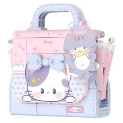 WEKKI 516908 non  MEO MỀM DỄ THƯƠNG bộ đồ chơi xếp lắp ráp ghép mô hình CUTE KITTEN