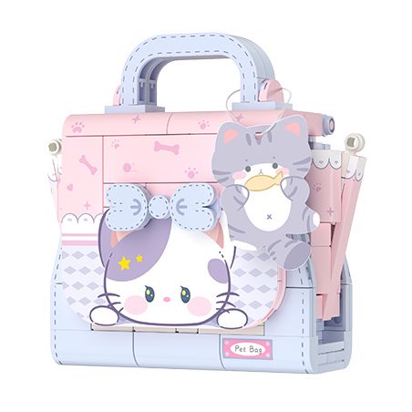 WEKKI 516908 non  MEO MỀM DỄ THƯƠNG bộ đồ chơi xếp lắp ráp ghép mô hình CUTE KITTEN