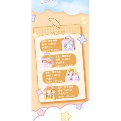 WEKKI 516908 non  MEO MỀM DỄ THƯƠNG bộ đồ chơi xếp lắp ráp ghép mô hình CUTE KITTEN