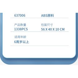 PanlosBrick 637006 Panlos Brick 637006 non  FLETCHER KẺ HỦY DIỆT. bộ đồ chơi xếp lắp ráp ghép mô hình Military Army FLETCHER-CLASS DESTROYER Quân Sự Bộ Đội 1331 khối