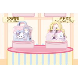 WEKKI 516908 non  MEO MỀM DỄ THƯƠNG bộ đồ chơi xếp lắp ráp ghép mô hình CUTE KITTEN