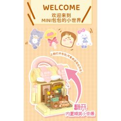 WEKKI 516908 non  MEO MỀM DỄ THƯƠNG bộ đồ chơi xếp lắp ráp ghép mô hình CUTE KITTEN