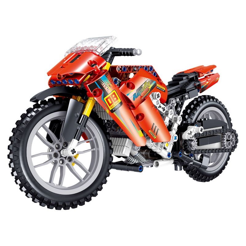 ZHEGAO QL0481 0481 non  XÍCH PHONG XE MÁY bộ đồ chơi xếp lắp ráp ghép mô hình  COMPETITIVE MOTORCTCLE Kỹ Thuật Công Nghệ Cao Mô Hình Phương Tiện 496 khối