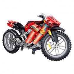 ZHEGAO QL0481 0481 non  XÍCH PHONG XE MÁY bộ đồ chơi xếp lắp ráp ghép mô hình  COMPETITIVE MOTORCTCLE Kỹ Thuật Công Nghệ Cao Mô Hình Phương Tiện 496 khối