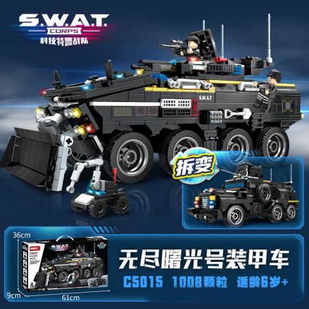 WOMA 5010 C5015 5015 non  THỢ SĂN bộ đồ chơi xếp lắp ráp ghép mô hình City Thành Phố 1008 khối