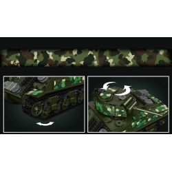 MouldKing 20024 Mould King 20024 non  XE TĂNG SHERMAN M4 bộ đồ chơi xếp lắp ráp ghép mô hình Military Army SHERMAN TANK Quân Sự Bộ Đội