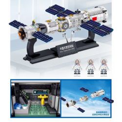 ZHEGAO QL2247 2247 non  TRẠM VŨ TRỤ THIÊN CUNG bộ đồ chơi xếp lắp ráp ghép mô hình Town AEROSPACE Thị Trấn 1161 khối