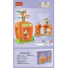 COGO 13807-1 non  CÀ RỐT MILL. bộ đồ chơi xếp lắp ráp ghép mô hình Mini Modular FRUIT TREE Đường Phố Thu Nhỏ 260 khối