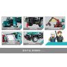 SEMBO 720900 non  JCM UNIMOG U400 bộ đồ chơi xếp lắp ráp ghép mô hình 910 khối
