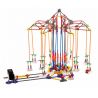 LOZ 2025 P0007 0007 Xếp hình kiểu Nanoblock LOZ ELECTRIC AMUSEMENT PARK Electric Amusement Park Super Swing Flying Chairs đu Quay Dây Treo 8 Ghế động Cơ Pin 620 khối có động cơ pin