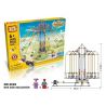 LOZ 2025 P0007 0007 Xếp hình kiểu Nanoblock LOZ ELECTRIC AMUSEMENT PARK Electric Amusement Park Super Swing Flying Chairs đu Quay Dây Treo 8 Ghế động Cơ Pin 620 khối có động cơ pin