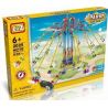 LOZ 2025 P0007 0007 Xếp hình kiểu Nanoblock LOZ ELECTRIC AMUSEMENT PARK Electric Amusement Park Super Swing Flying Chairs đu Quay Dây Treo 8 Ghế động Cơ Pin 620 khối có động cơ pin