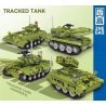 ZHEGAO QL2132 2132 non  XE TĂNG NHỎ bộ đồ chơi xếp lắp ráp ghép mô hình Military Army TRACKED TANK Quân Sự Bộ Đội 1104 khối
