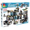 WOMA C0555 0555 non  TRỤ SỞ SWAT bộ đồ chơi xếp lắp ráp ghép mô hình City SWAT CORPS Thành Phố 1357 khối