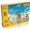 LOZ 2026 P0001 0001 Xếp hình kiểu Nanoblock LOZ ELECTRIC AMUSEMENT PARK Electric Amusement Park Double Star Ferris Wheel đu Quay đứng Hình Sao 8 Cánh động Cơ Pin 977 khối có động cơ pin