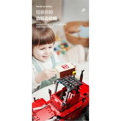 HAPPY BUILD SHINEYU XINYU YC22012 22012 YC-22012 REBRICKABLE MOC-63441 63441 MOC63441 non  XE NÂNG HẠNG NẶNG SÁU BÁNH CITY "MOVERS" 1:10 tỷ lệ 1:10 bộ đồ chơi xếp lắp ráp ghép mô hình  CITY BUILDER HEAVY DUTY FORKLIFT Kỹ Thuật Công Nghệ Cao Mô Hình Phương Tiện 2015 khối