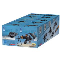 ZHEGAO QL1284 1284 non  SÚNG TRƯỜNG TẤN CÔNG M4 bộ đồ chơi xếp lắp ráp ghép mô hình Gun WEAPONS